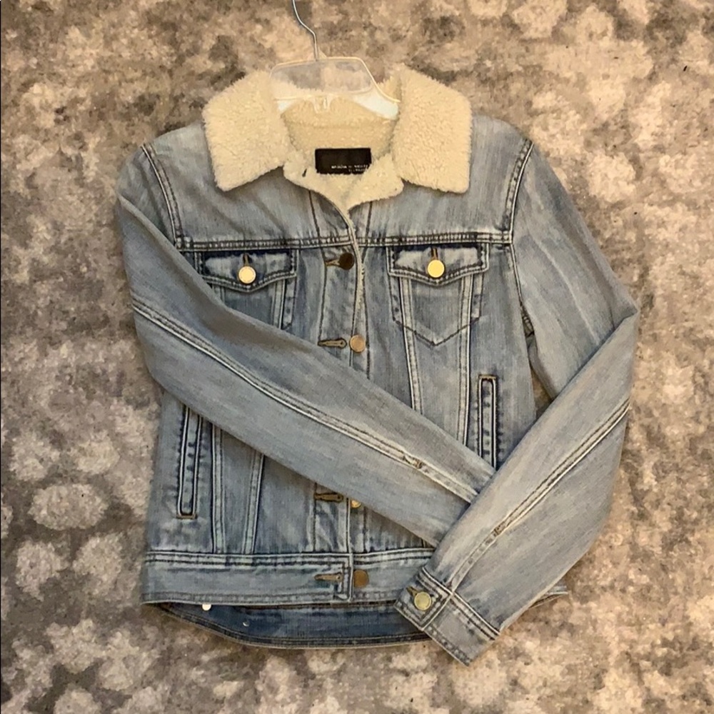 Light wash denim jacket